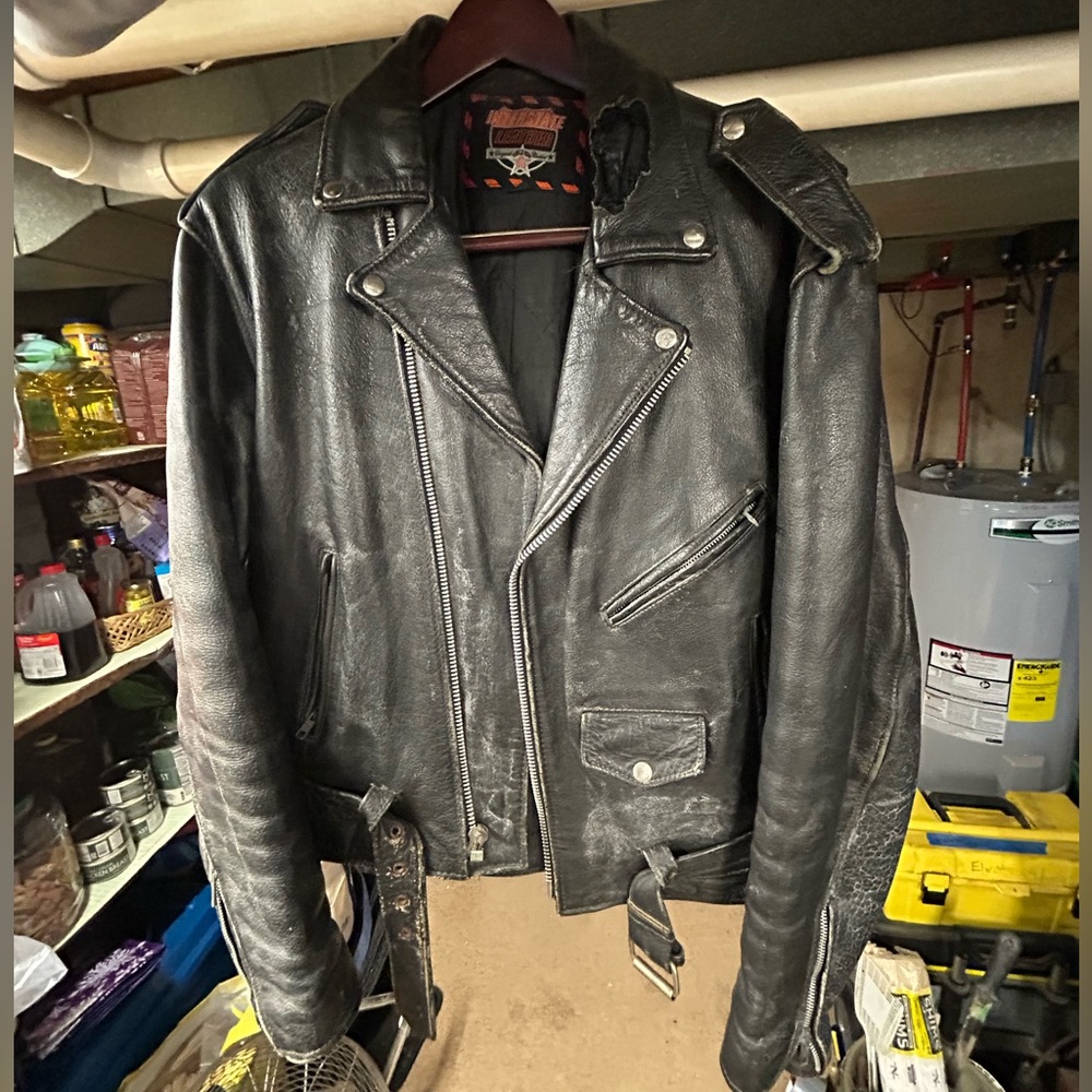 Vintage  interstate leather jacket (heavy)